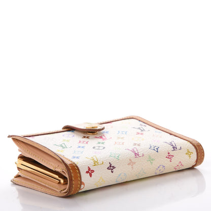 Louis Vuitton Monogram Multicolor French Purse Wallet White 4 of 13