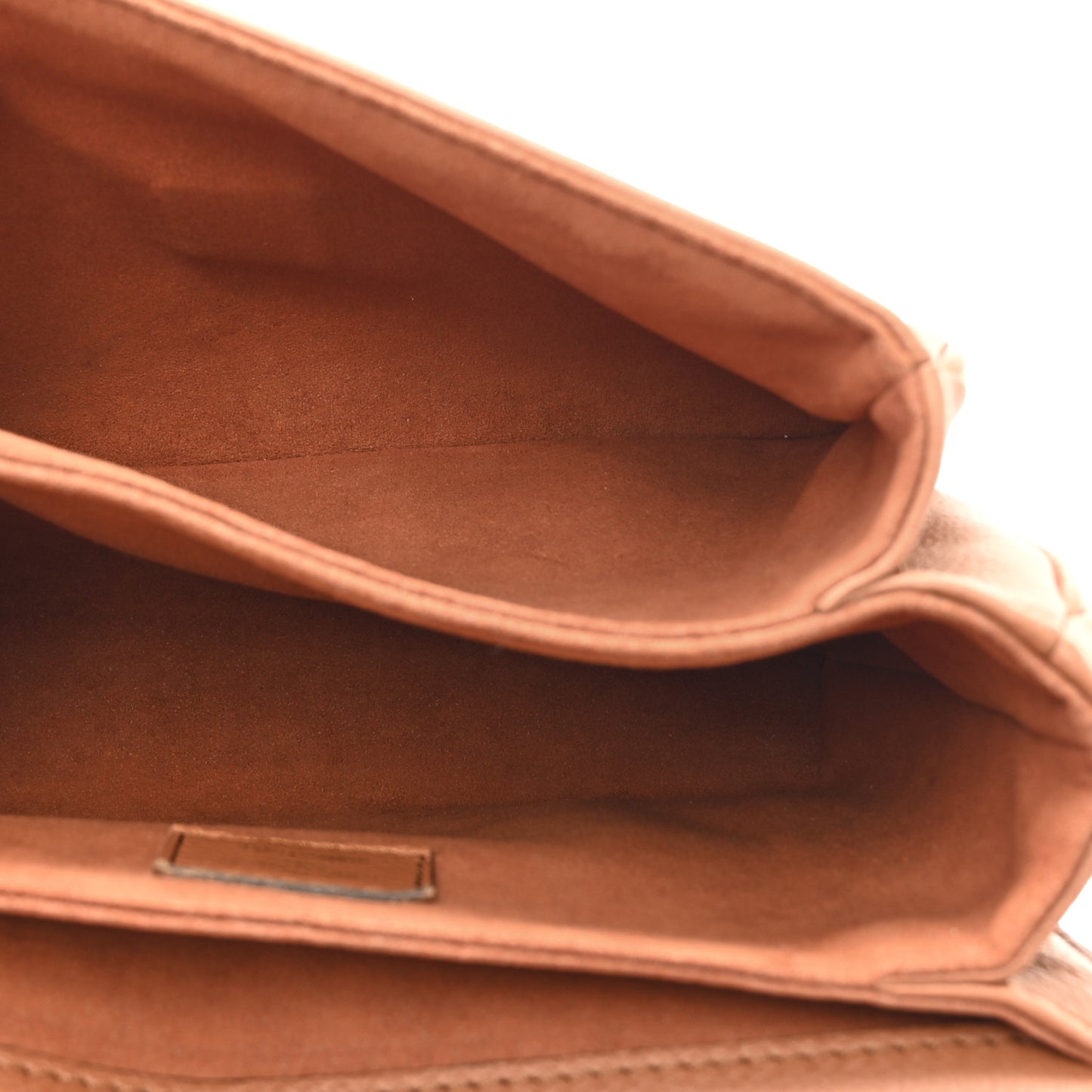 Grained Calfskin Lockme Oxford Cognac