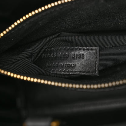 Saint Laurent Calfskin Crocodile Embossed Baby Sac De Jour Black 6 of 14