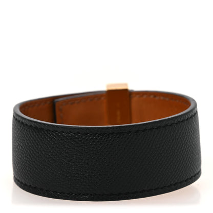 Hermes Madame Calfskin Collier de Chien CDC 24 Bracelet T2 Black 3 of 7