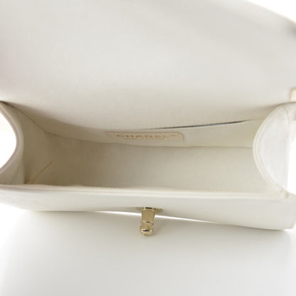 Chanel Caviar Quilted Small Boy Flap White 5 of 11