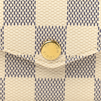 Louis Vuitton Damier Azur Pochette Felicie Chain Wallet Rose Ballerine 9 of 11
