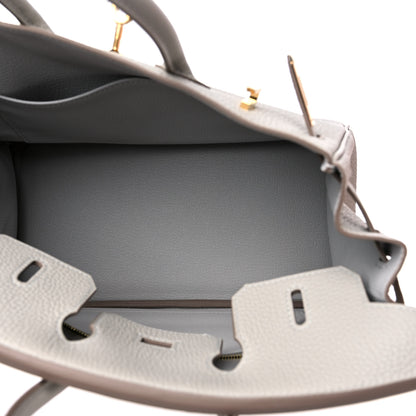 Hermes Togo Birkin 25 Gris Perle 6 of 11
