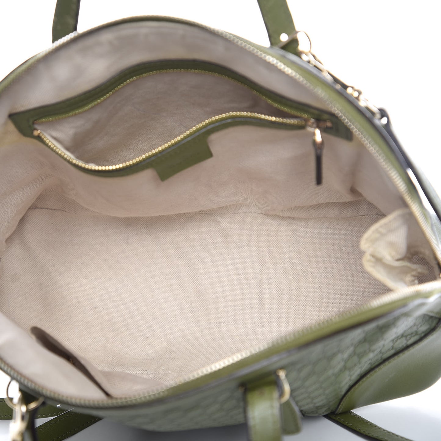 Microguccissima Small Nice Top Handle Dome Bag Green