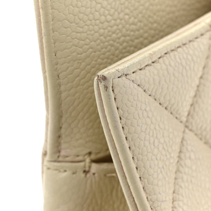 Chanel Caviar Quilted Timeless CC Shopping Tote White 12 of 14