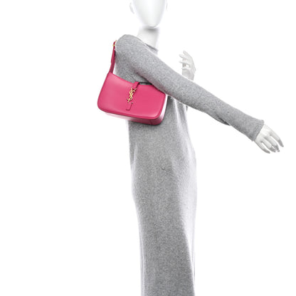 Saint Laurent SAINT LAURENT Smooth Calfskin Le 5 A 7 Hobo Bubblegum 2 of 10