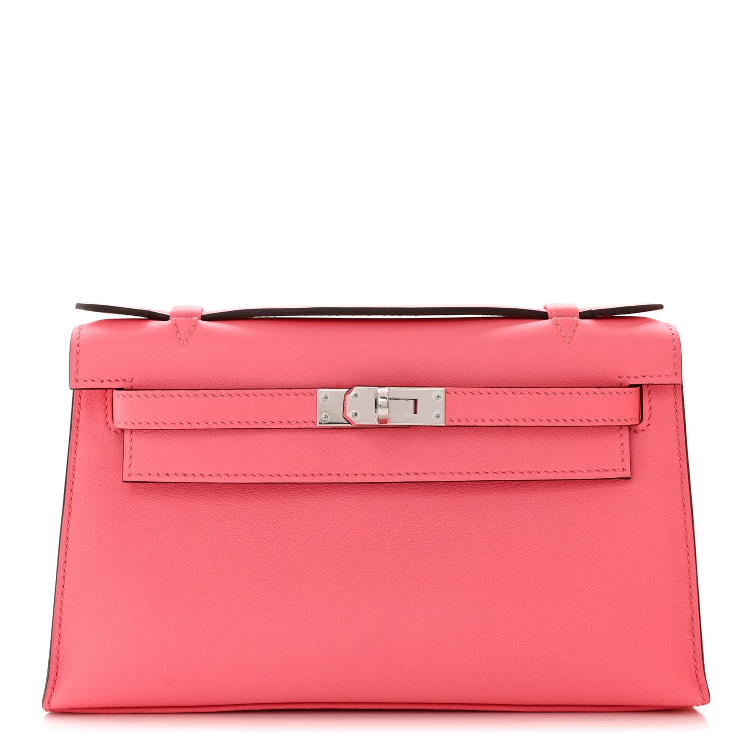 Hermes Swift Kelly Pochette Clutch Rose Azalee 1 of 8