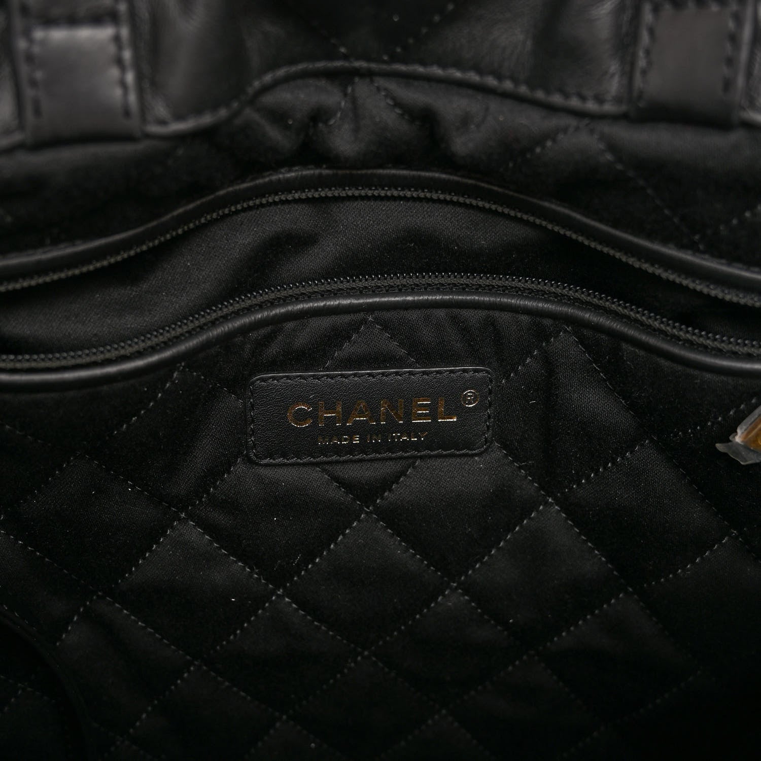 Chanel Shiny Calfskin Quilted 22 Backpack Black 6 of 10