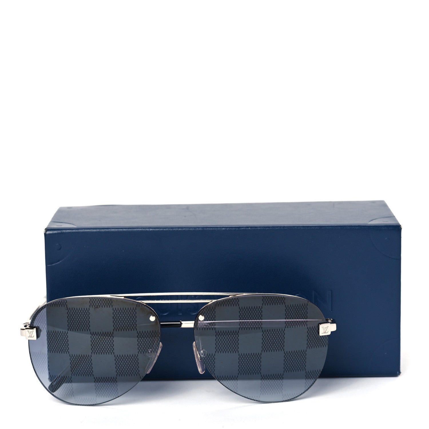 Louis Vuitton Damier Clockwise Sunglasses Z1271E Silver 8 of 8
