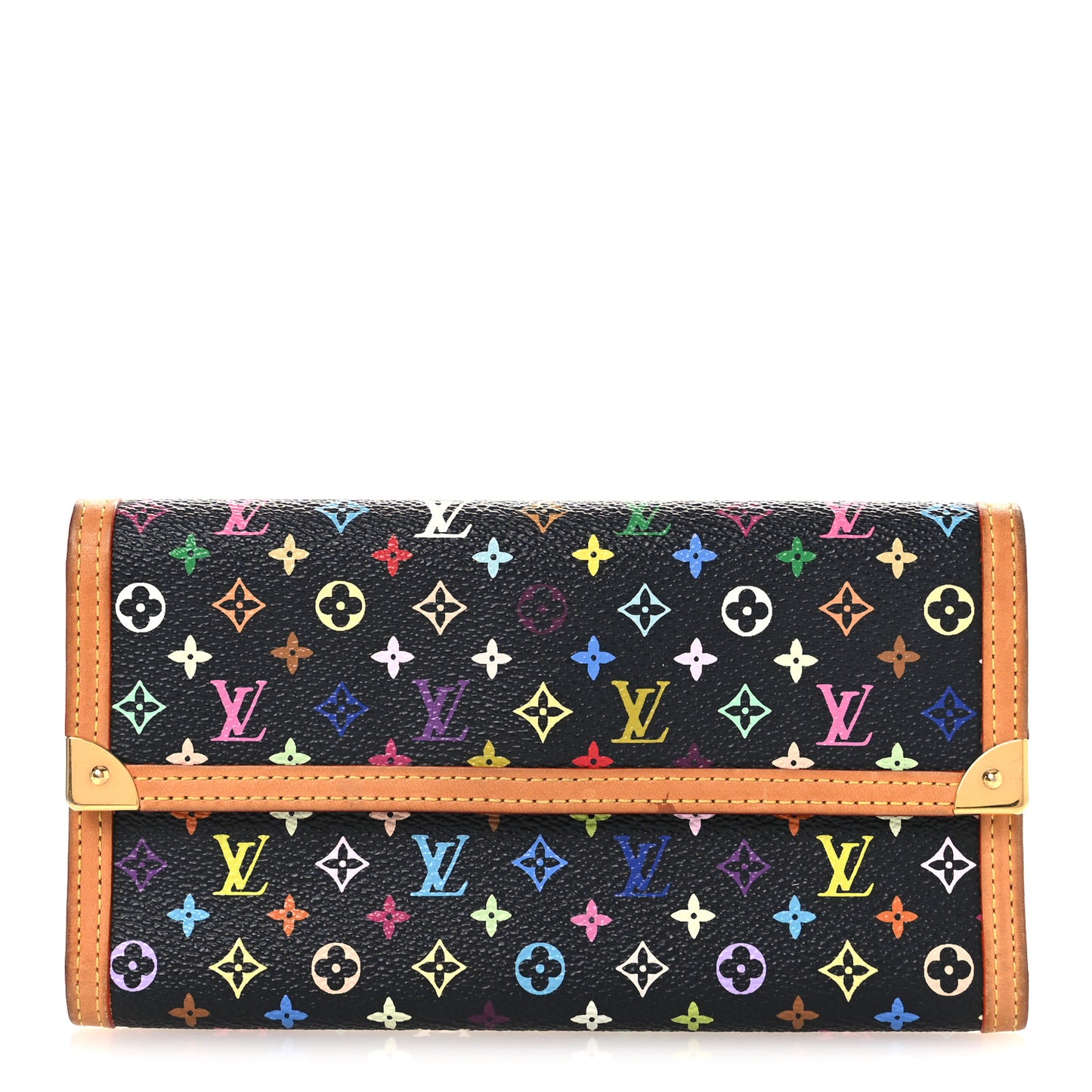 Monogram Multicolor Porte Tresor International Wallet Black