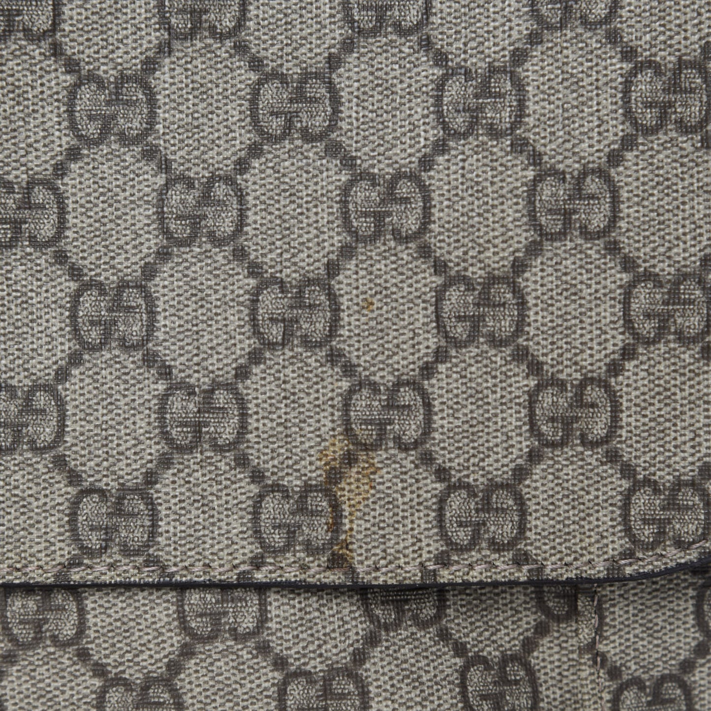 GG Supreme Monogram Selleria Calfskin Messenger Diaper Bag Beige Ebony Cocoa Dark Chocolate