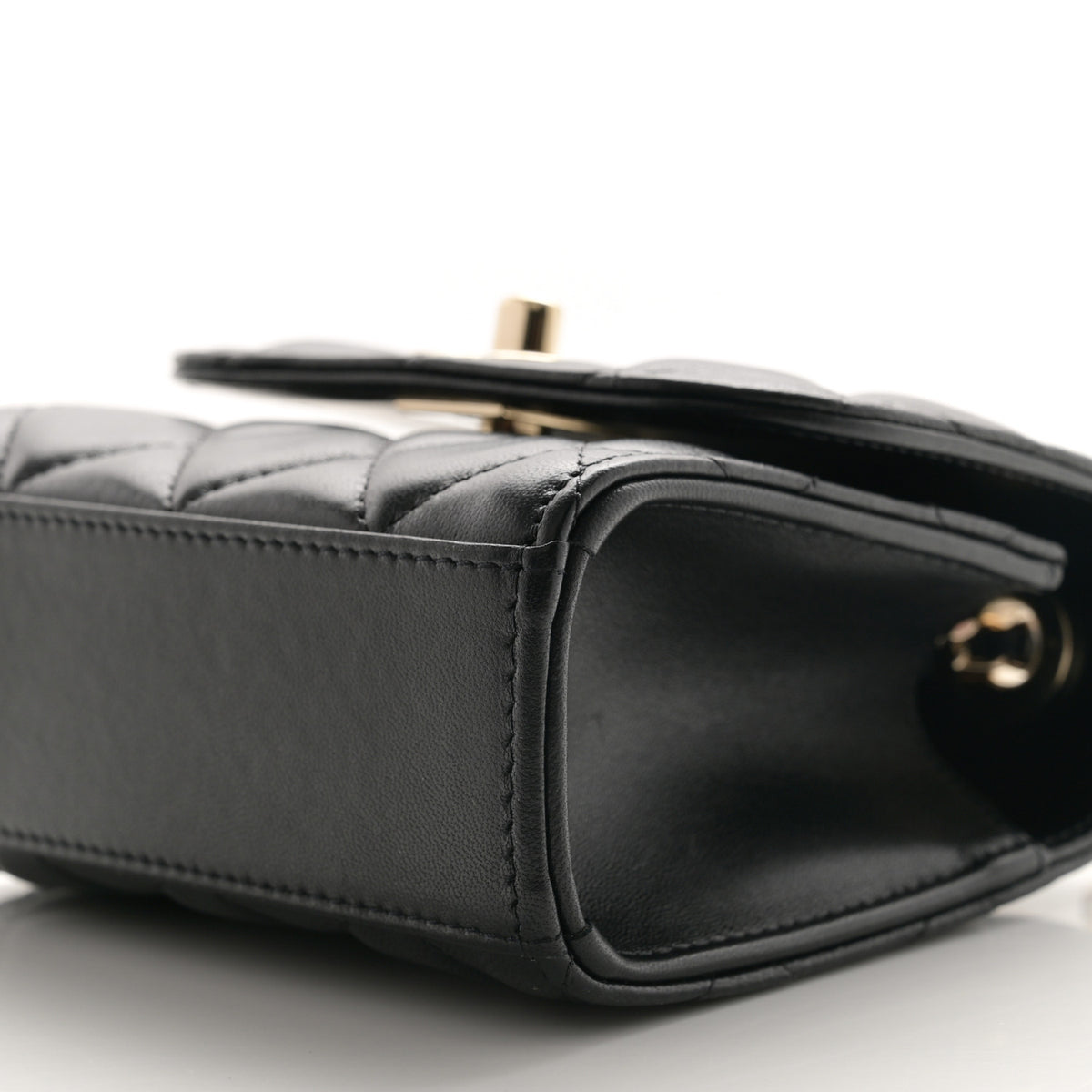Chanel Lambskin Quilted Mini Trendy CC Chain Wallet Black 8 of 10