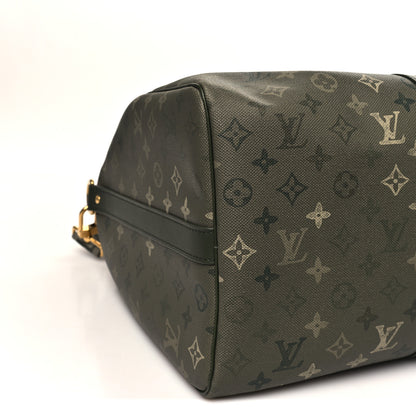 Louis Vuitton Monogram Surplus Keepall Bandouliere 50 Khaki Green 7 of 9