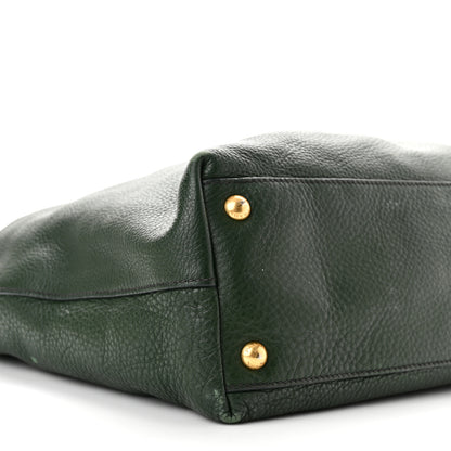 Prada Vitello Daino Shopping Tote Foresta 8 of 14