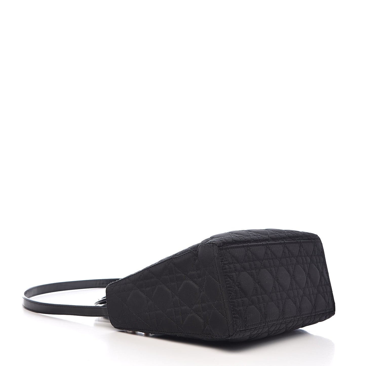 Nylon Cannage Medium Lady Dior Black