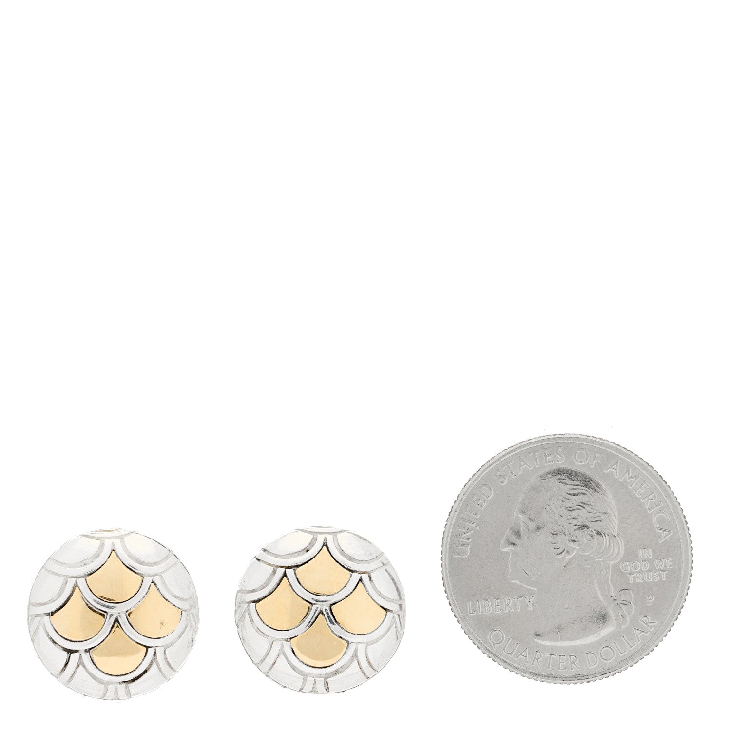 John Hardy Sterling Silver 18K Yellow Gold Naga Earrings 2 of 4