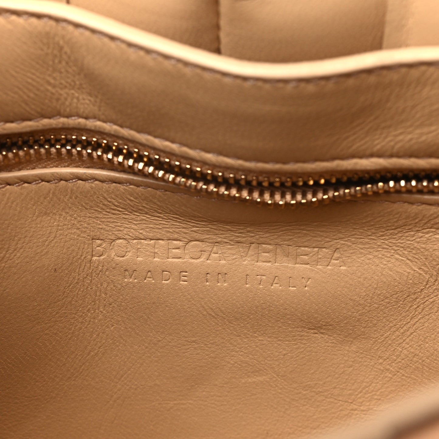 Lambskin Maxi Intreccio Padded Chain Cassette Crossbody Bag Almond