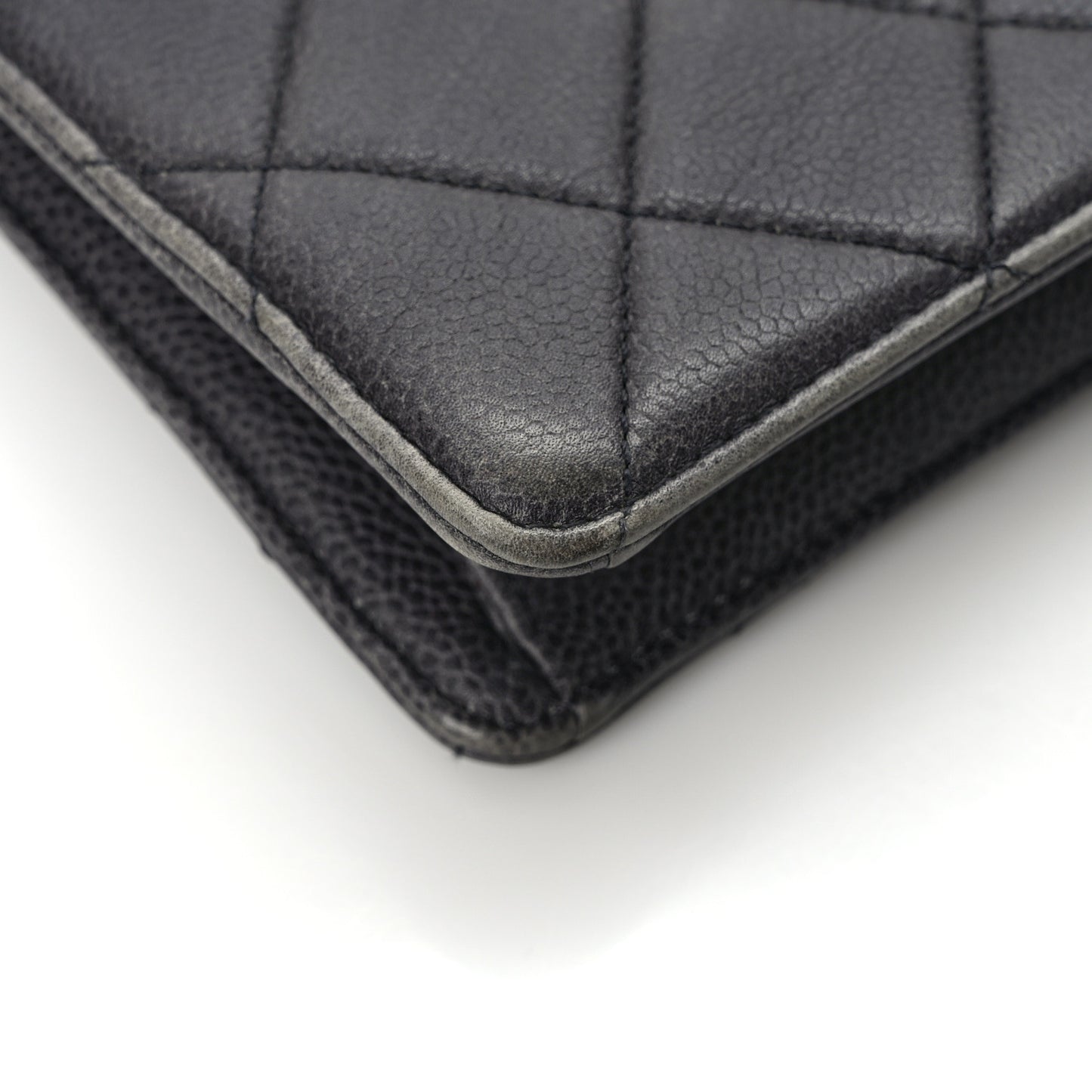 Caviar Quilted Large Retro Class Flap Dark Navy Blue