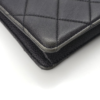 Chanel Caviar Quilted Large Retro Class Flap Dark Navy Blue 9 of 10