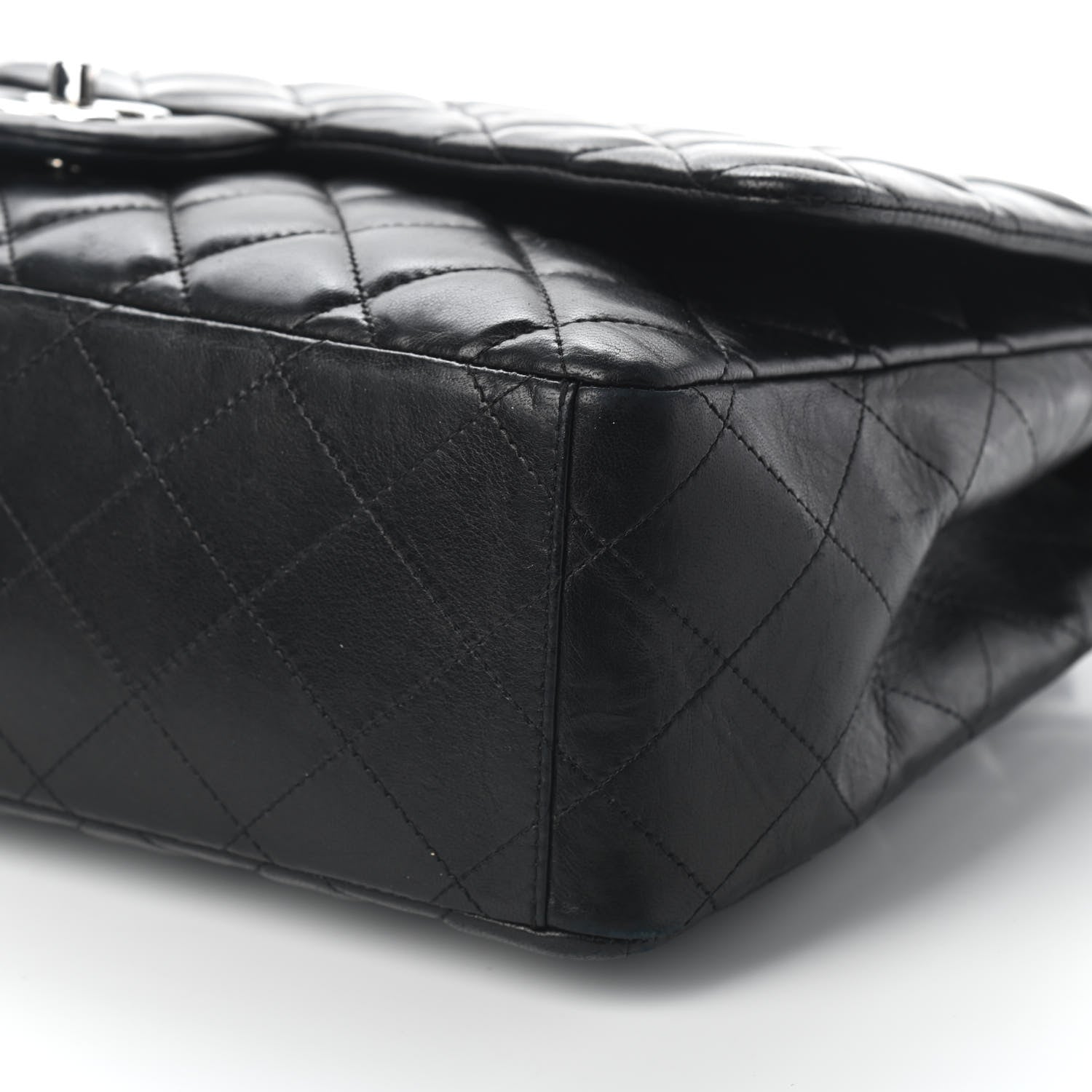 Chanel Lambskin Quilted Maxi Single Flap Black 9 of 9