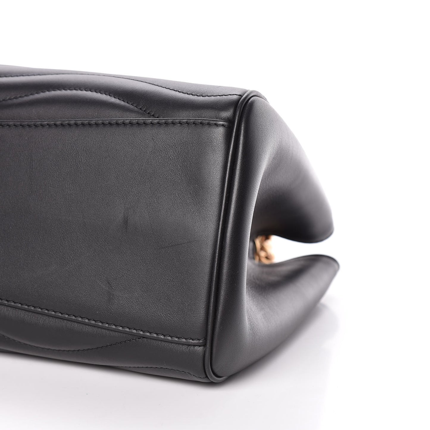 Calfskin New Wave Chain Tote Black
