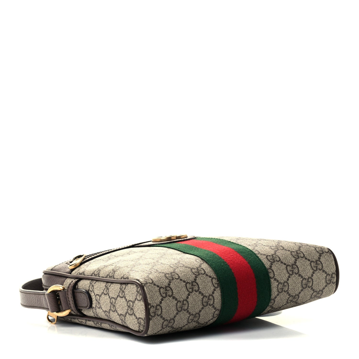 Gucci GG Supreme Monogram Web Small Ophidia Messenger Bag Brown 4 of 11