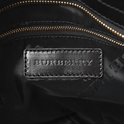 Burberry Lambskin Bridle Calfskin Small Dutton Hobo Black 6 of 8
