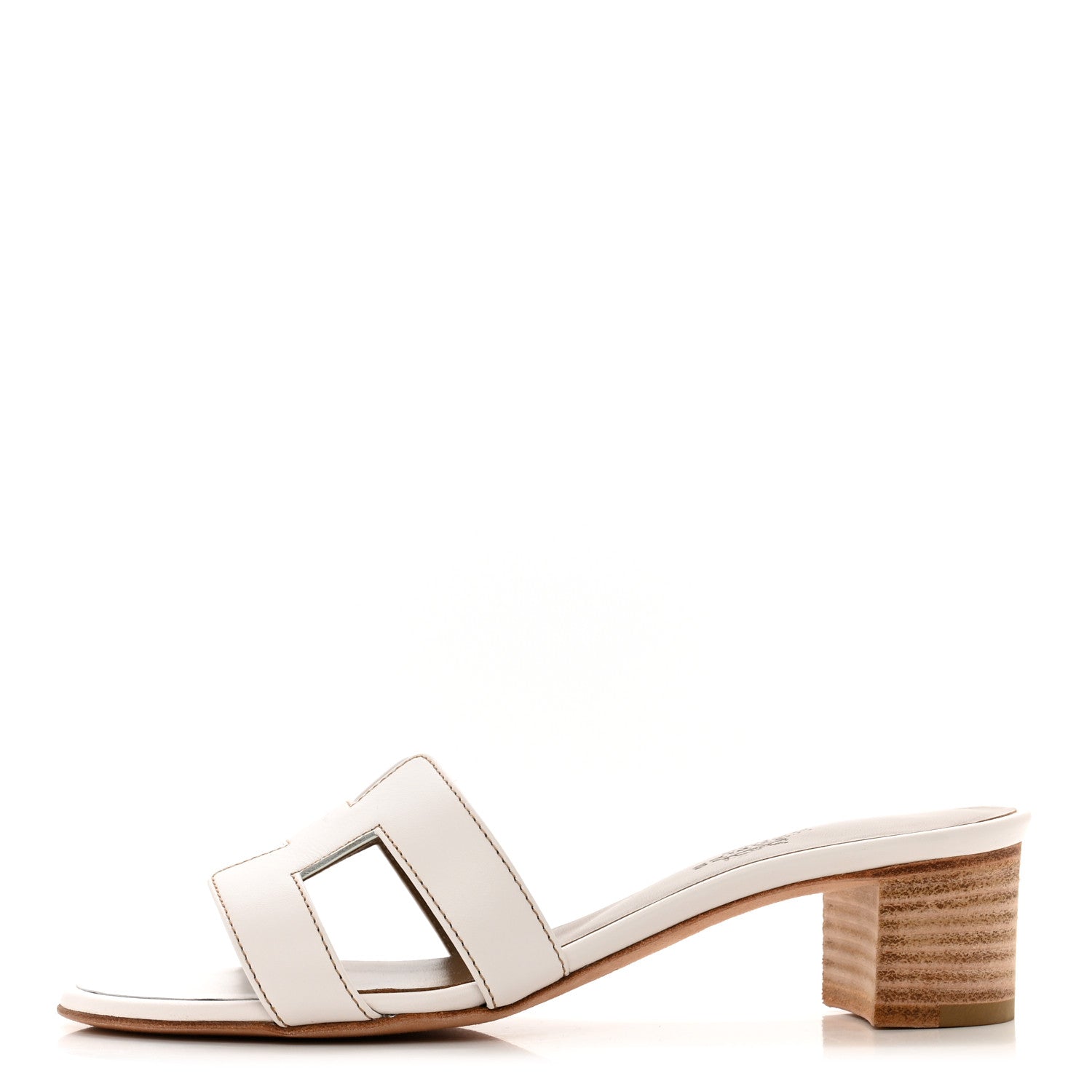 Hermes Calfskin Oasis Sandals 35.5 White 1 of 9