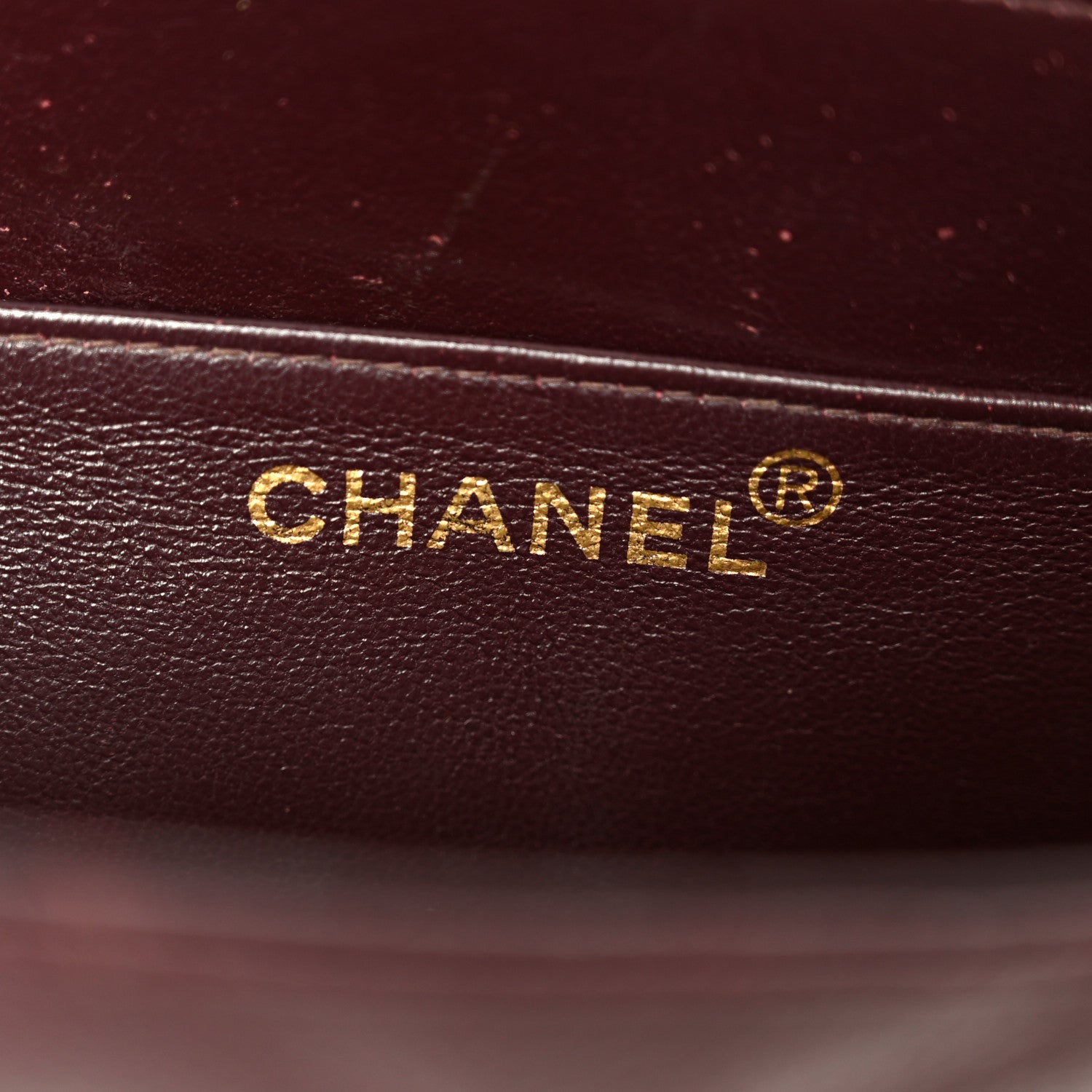 Chanel Caviar Quilted Briefcase Laptop Bag Burgundy 7 of 12