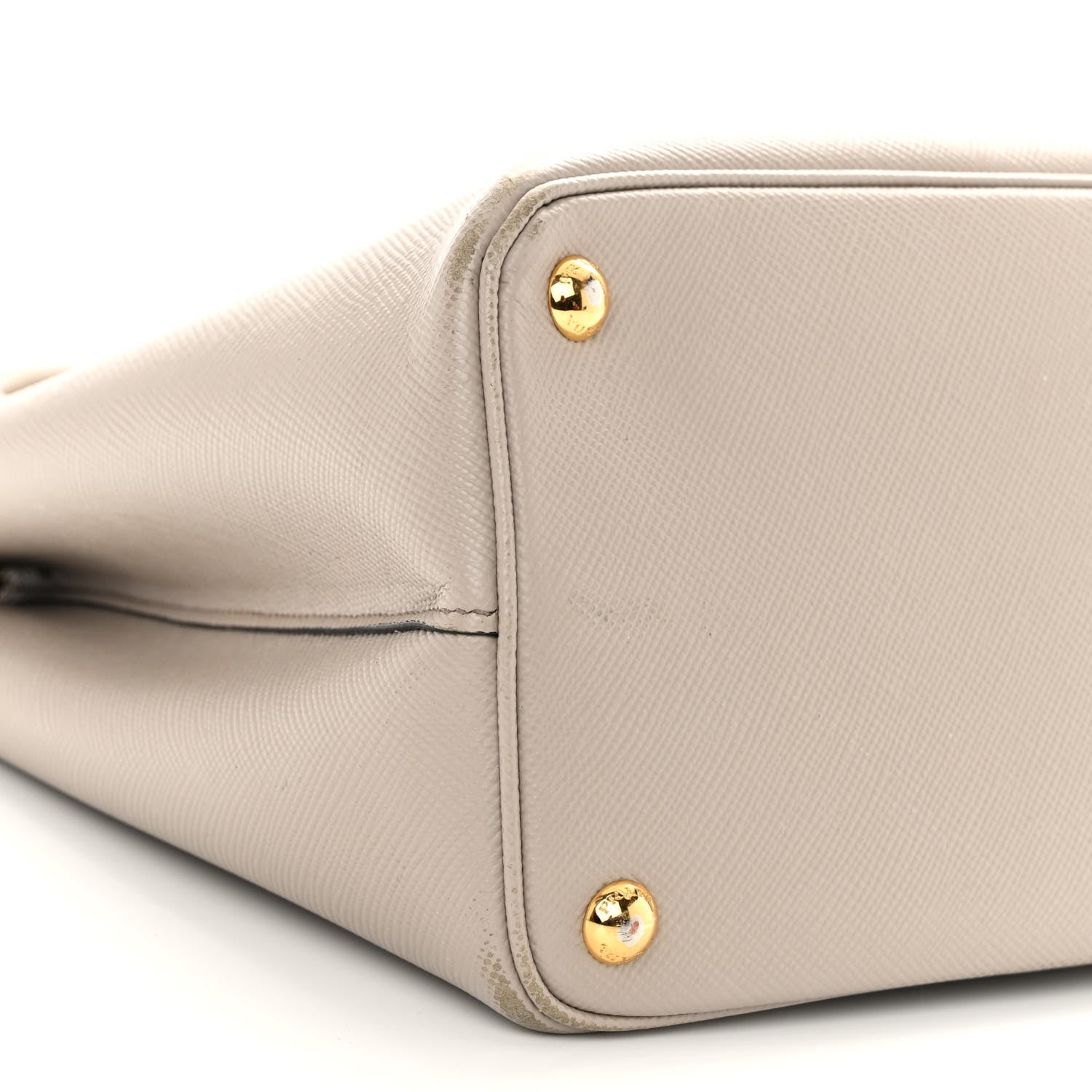 Prada Saffiano Cuir Small Double Bag Pomice 11 of 14