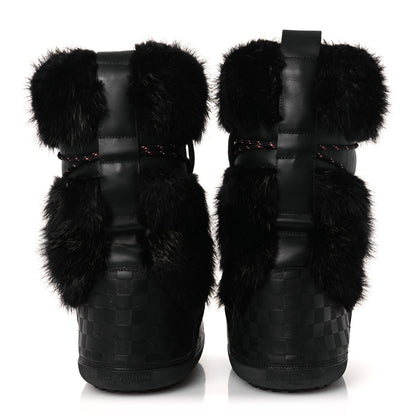 Louis Vuitton Damier Infini Fur Mens Snowstorm Boot 9 Black 6 of 9