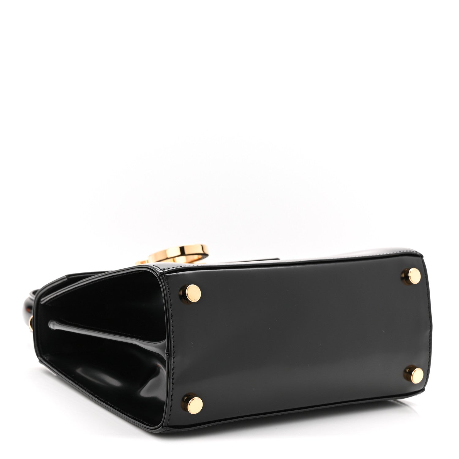 Salvatore Ferragamo Brushed Off Calfskin Small Iconic Top Handle Black 6 of 19