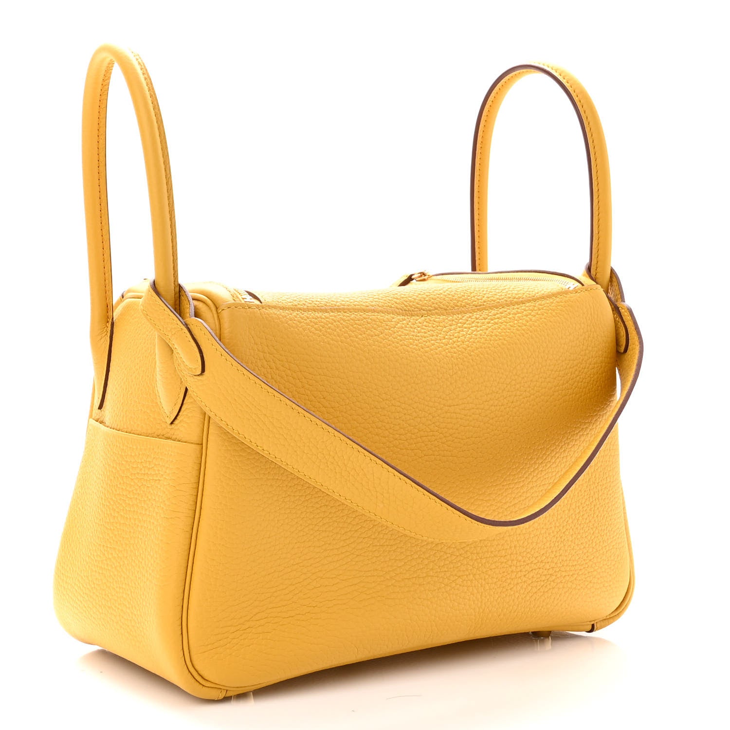 Hermes Taurillon Clemence Lindy 26 Jaune Ambre 3 of 9