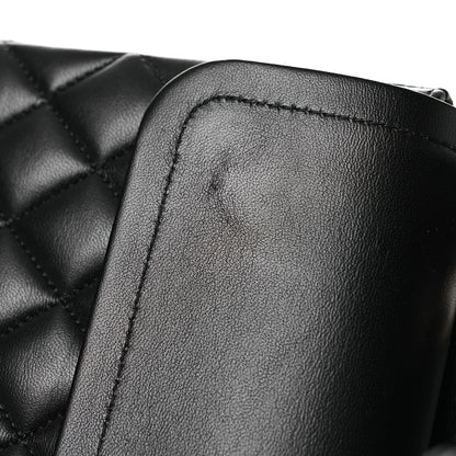 Chanel Lambskin Quilted Medium Double Flap Black 12 of 13