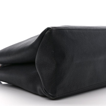 Louis Vuitton Grained Calfskin Lockme Shopper Black 6 of 11
