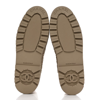 Chanel Calfskin CC Turnlock Lace Up Boots 38.5 Beige 6 of 16