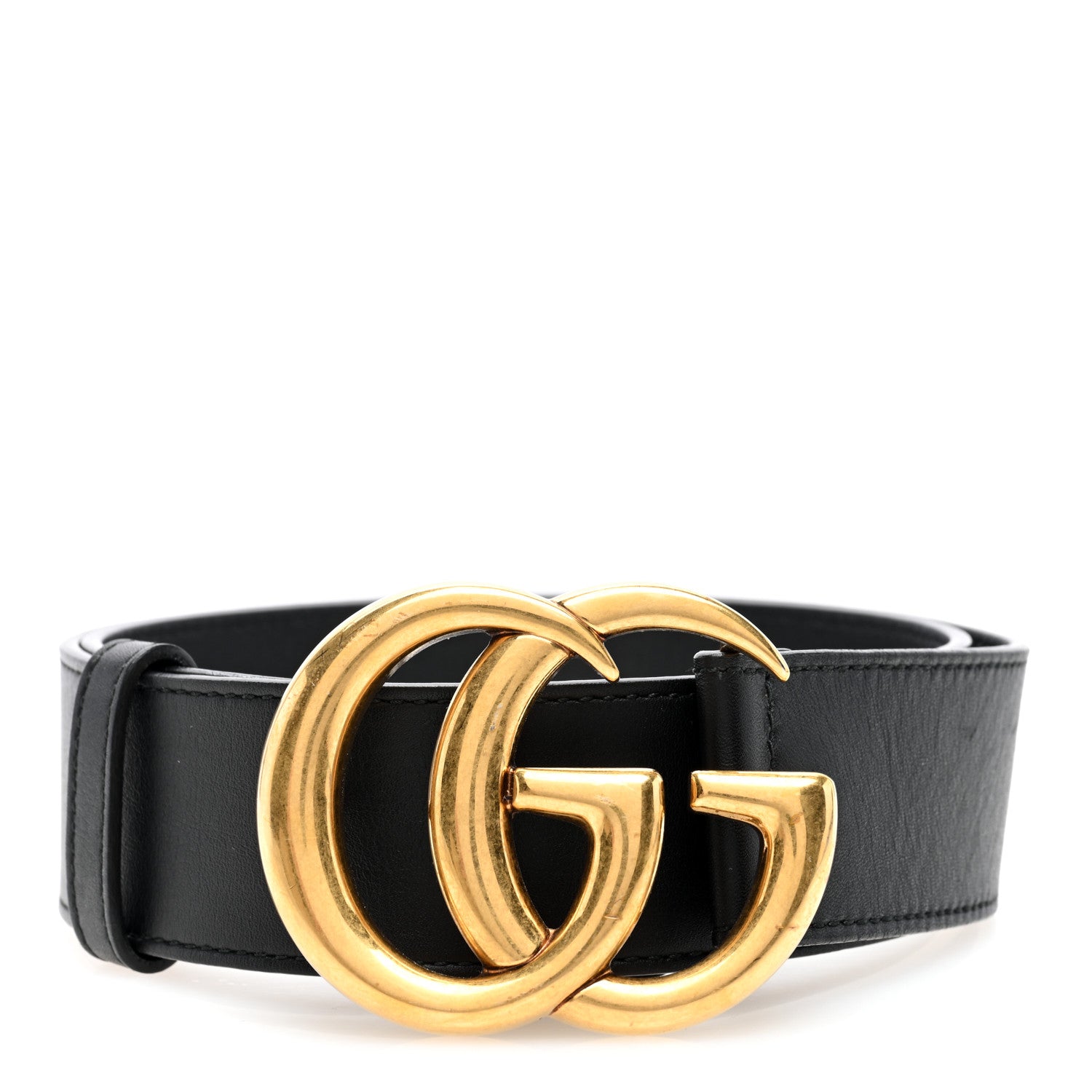Gucci Calfskin Double G 30mm Belt 85 34 Black 1 of 4