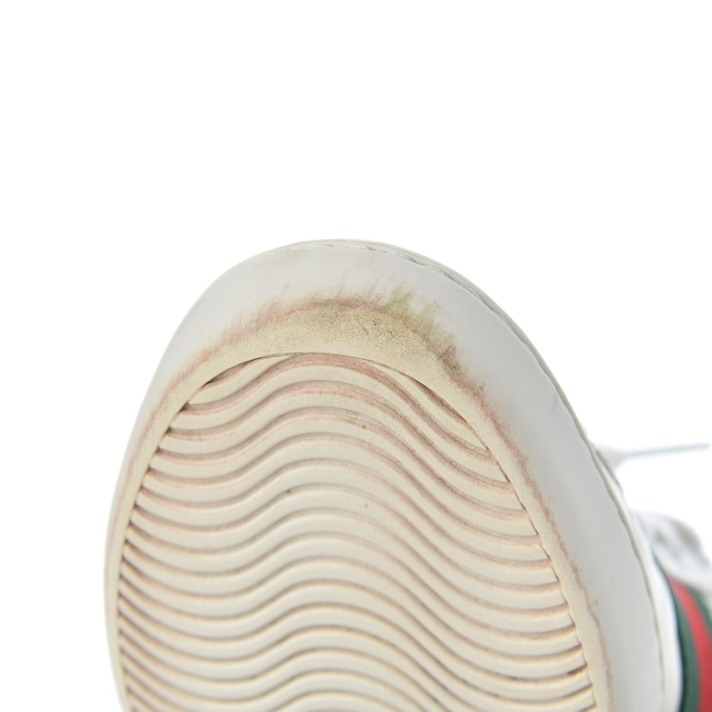 Calfskin Ayers Bee Embroidered Womens Ace Sneakers 35 White Green