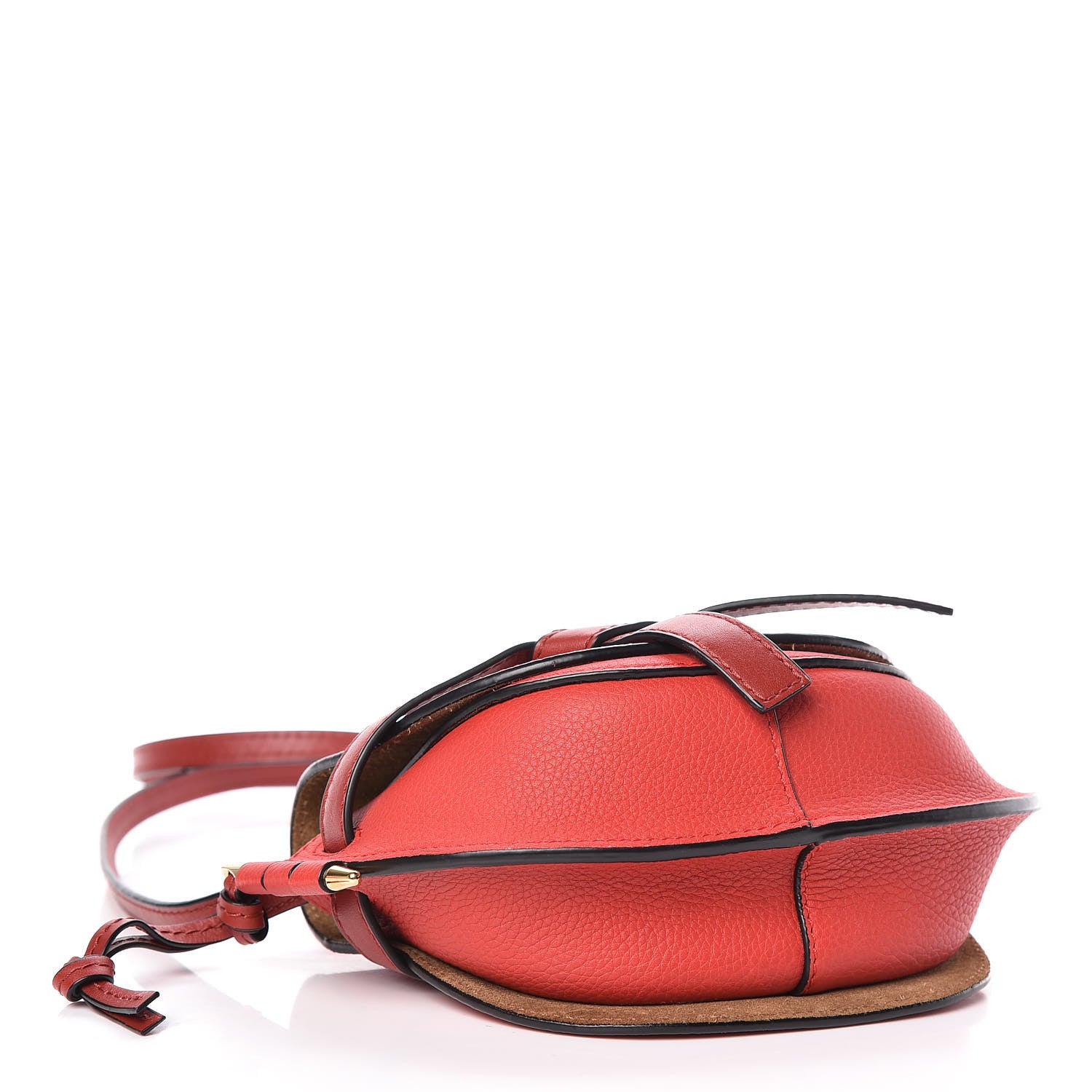 Loewe Grained Calfskin Mini Gate Crossbody Bag Scarlet Burnt Red 4 of 10