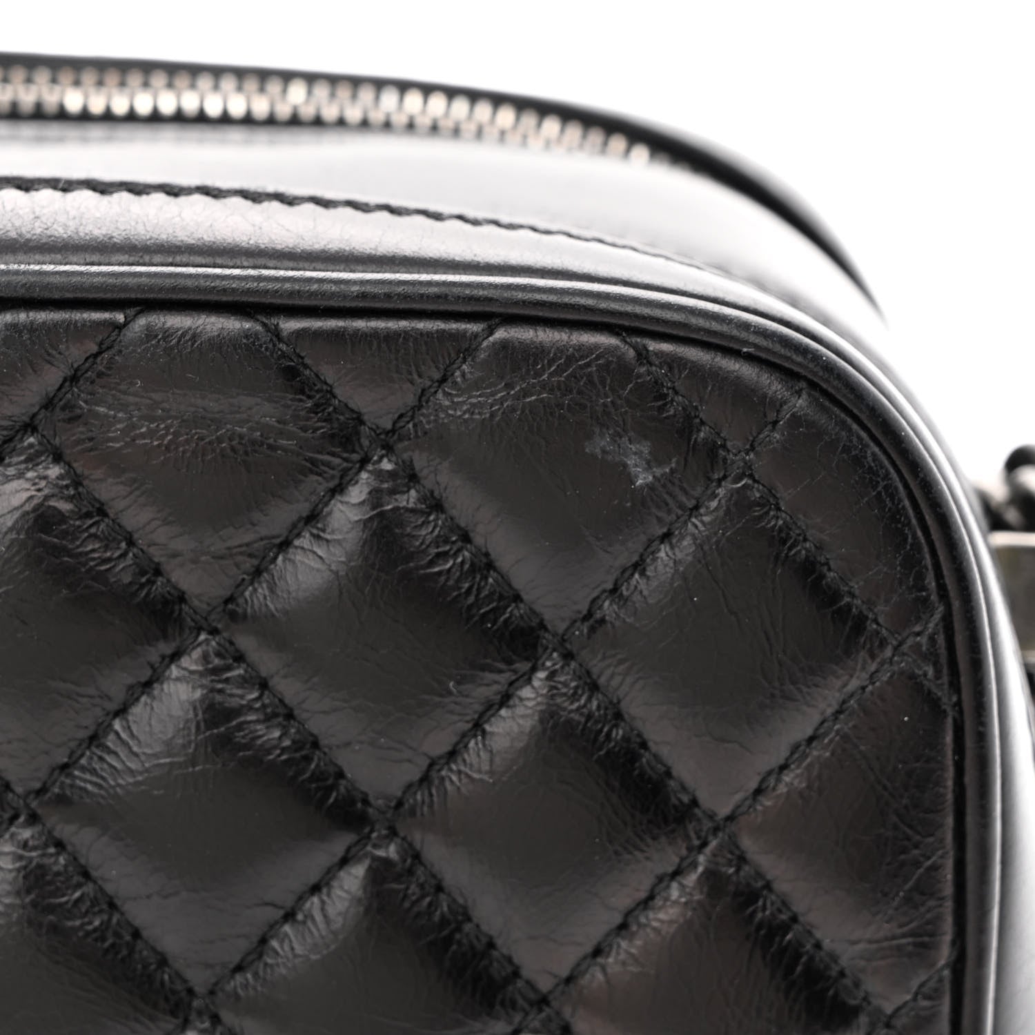 Chanel Glazed Calfskin Small Coco Boy Camera Case Black 12 of 12