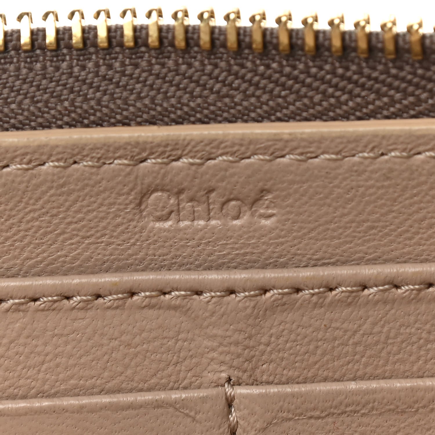 Chloe Grained Calfskin Drew Zipped Wallet Motty Grey 6 of 11