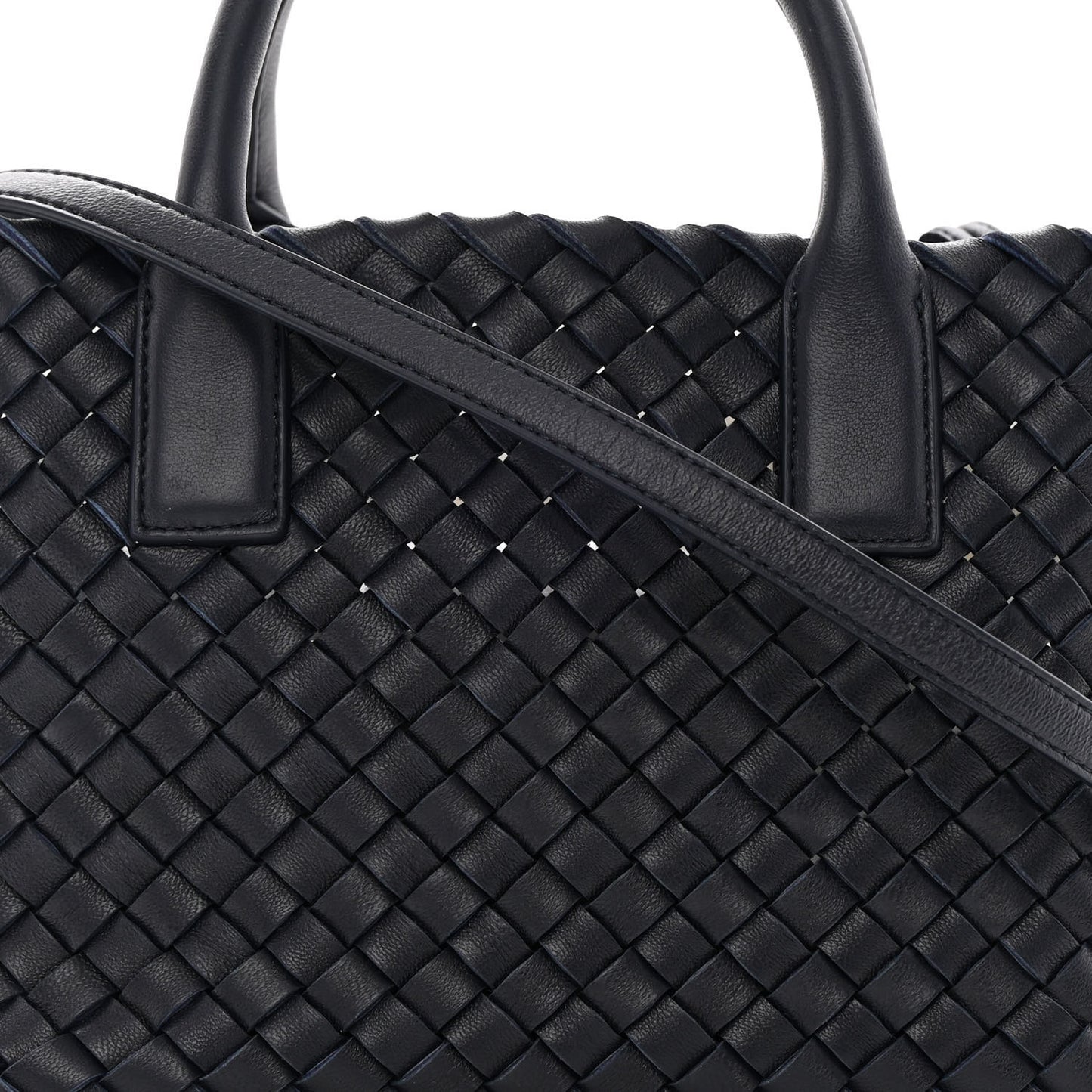 BOTTEGA VENETA Nappa Intrecciato Mini Cabat Black