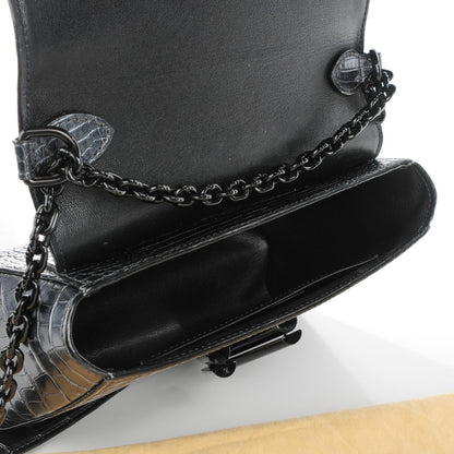 Louis Vuitton Crocodile Twist Shoulder Bag MM Black 5 of 7