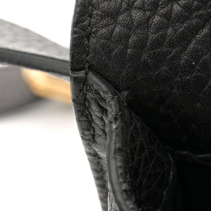 Gucci Pebbled Calfskin Soho Flap Belt Bag Black 12 of 13