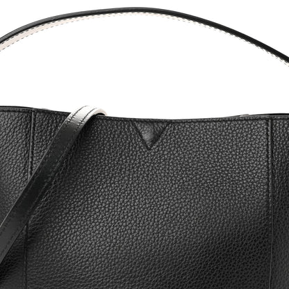 Christian Louboutin Calfskin Empire Spike Studded Mini Cabachic Bucket Bag Black 8 of 13