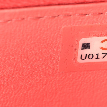 Chanel Lambskin Quilted Small Charming Top Handle Vanity Case With Chain Pink 7 of 12