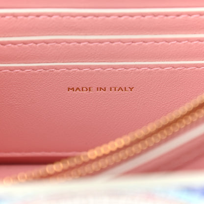 Bulgari X CASABLANCA Soft Grain Calfskin Mosaic Printed Serpenti Forever Top Handle Dusty Pink Multicolor 7 of 11
