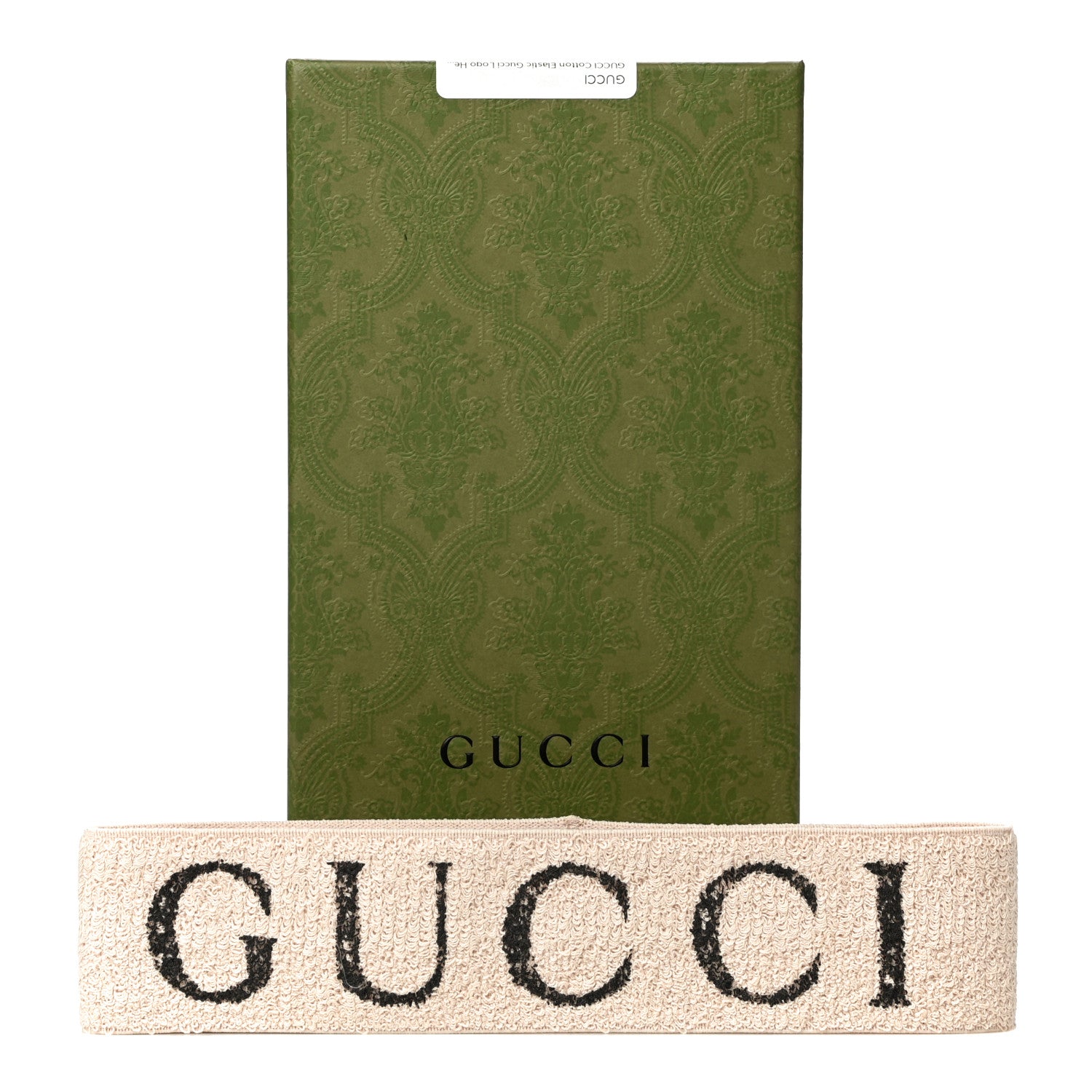 Gucci Cotton Elastic Gucci Logo Headband White 8 of 8