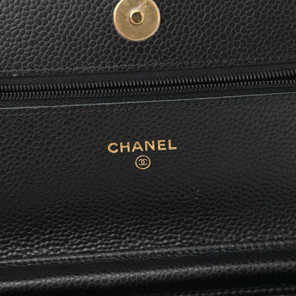 Chanel Caviar Quilted Wallet On Chain WOC Black 6 of 11