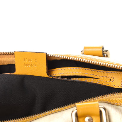 Gucci GG Plus Monogram Medium Joy Boston White Yellow 9 of 11